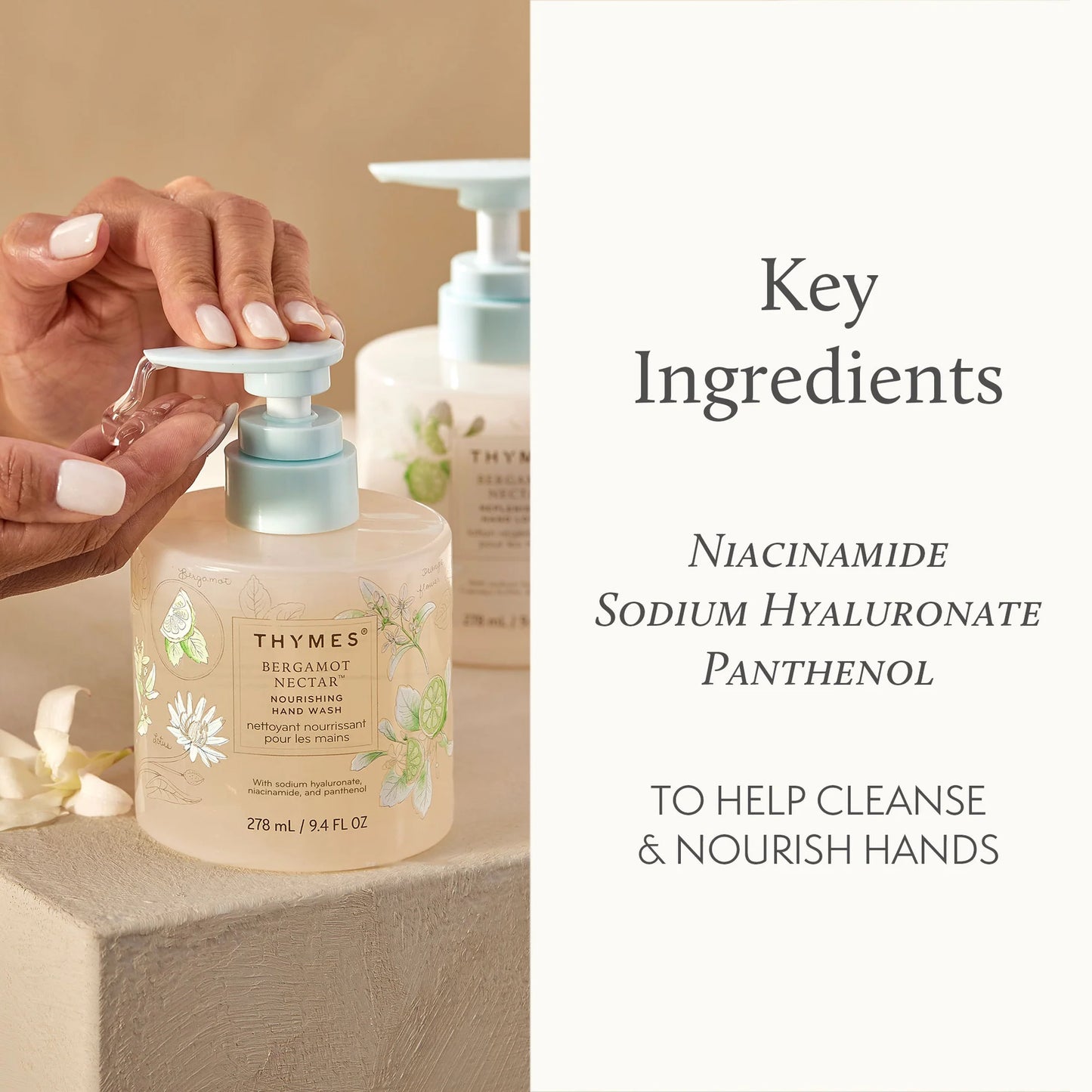 Thymes - Nourishing Hand Wash - Bergamot Nectar i - Findlay Rowe Designs