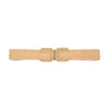 B&C Bags - Elastic Belt - Straw - Gold Trim - Findlay Rowe Designs