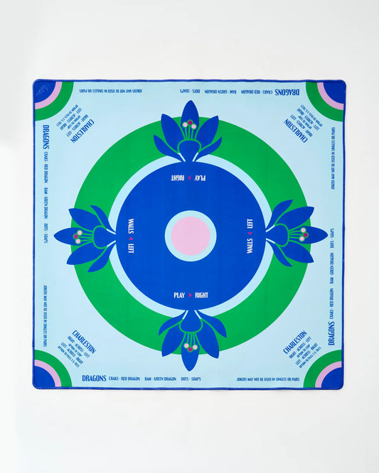 Oh My Mahjong - Mahjong Mat - Preppy Soirée with Tube - Findlay Rowe Designs