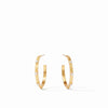 Julie Vos - Crescent Stone Hoop - Pearl - Findlay Rowe Designs