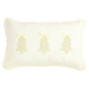 Mud Pie - Christmas Pillow - White Pearl Beaded