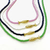 The Silver Wren - Necklace - Lucky Fish Beaded - Navy 16in - Findlay Rowe Designs