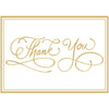 Caspari - Thank You Notes - Calligraphy Foil - Gold - Findlay Rowe Designs