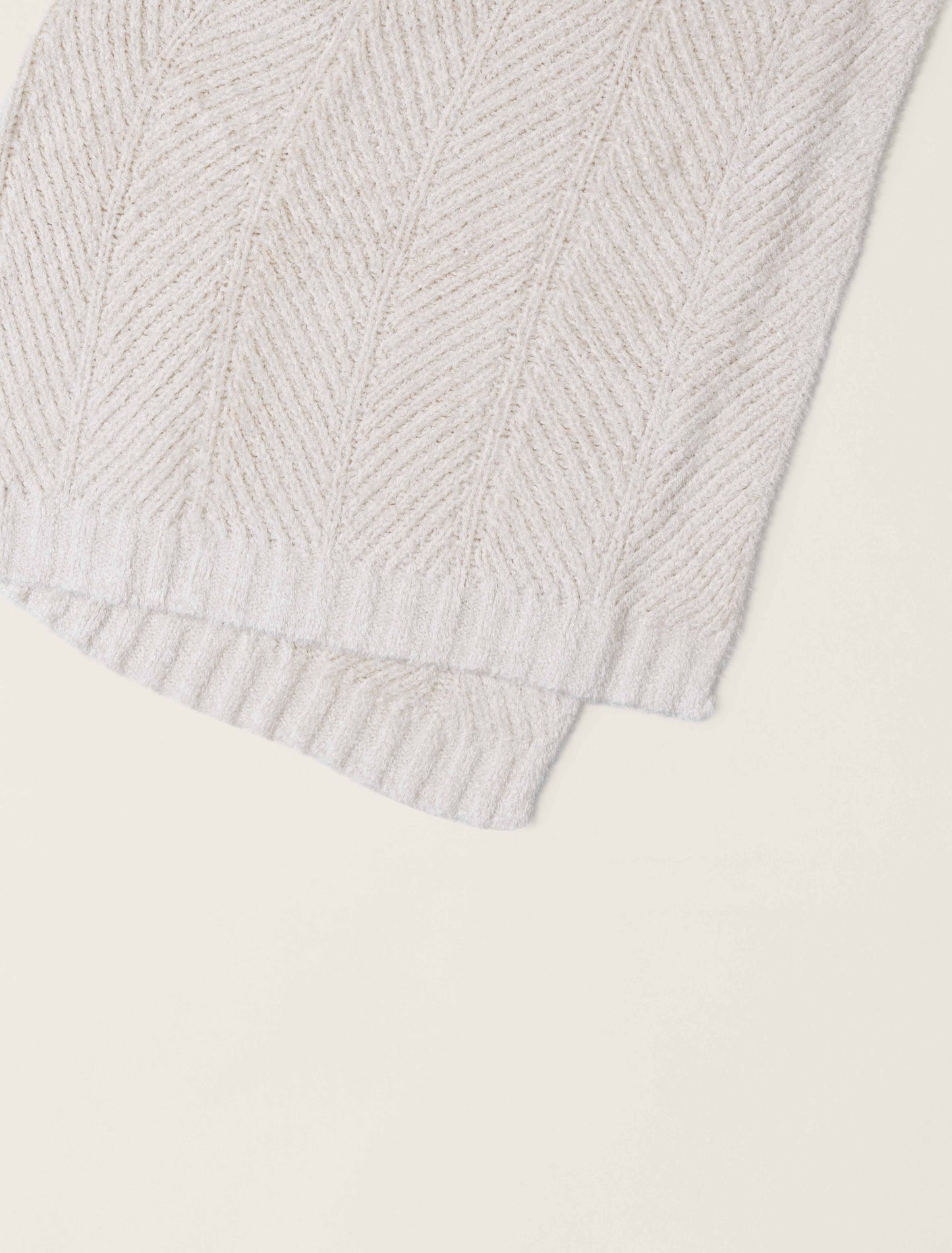 Barefoot Dreams -  Bamboo CozyChic Herringbone Blanket - Cream - Findlay Rowe Designs