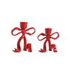 Mud Pie - Taper Candleholder - Red Bow - Findlay Rowe Designs