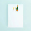 Taylor Paladino -  Notepad - Champagne Bottle and glasses - Findlay Rowe Designs