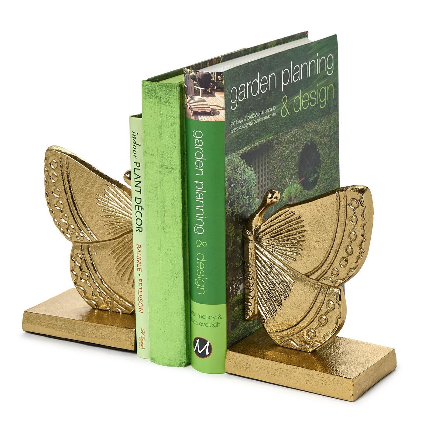Bookends - Fluttering Golden Butterfly - Findlay Rowe Designs