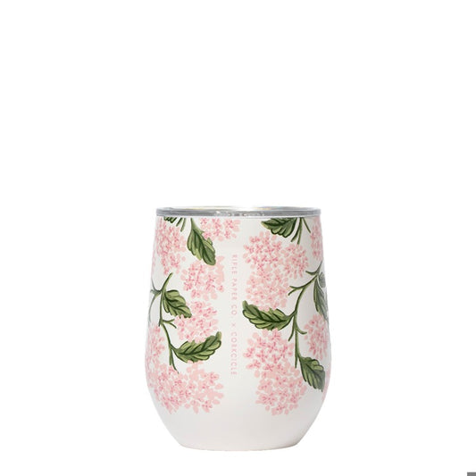 Corkcicle - Rifle Paper Co - Stemless 12oz - Pink Hydrangea - Findlay Rowe Designs