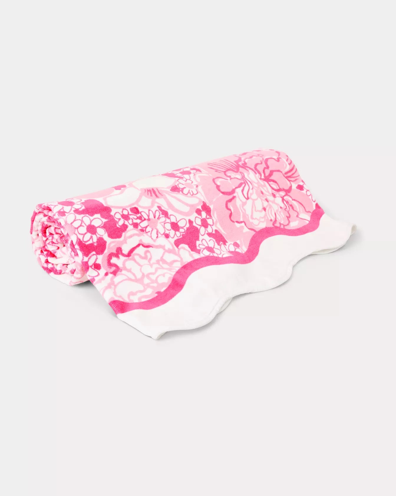 Lilly Pulitzer - Beach Towel - Scalloped Conch Shell Pink - Burst of Joy - Findlay Rowe Designs