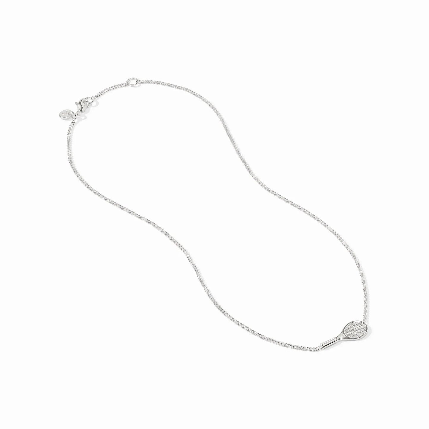 Julie Vos - Necklace - Silver - Tennis Racquet CZ Delicate - Findlay Rowe Designs