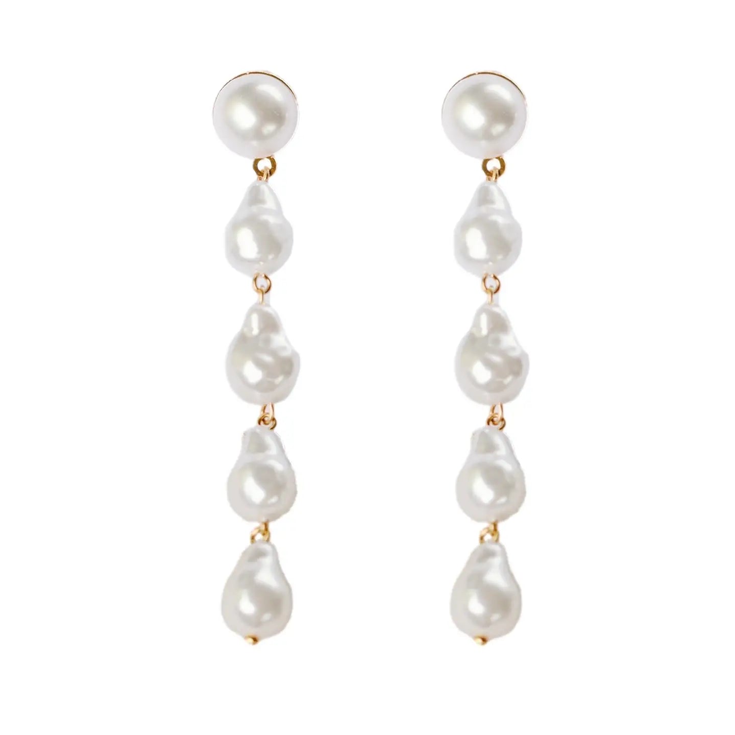 St. Armands - Natural Pearl Statement Drop Earrings - Findlay Rowe Designs