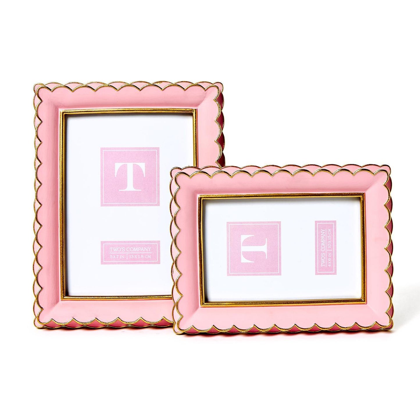 4x6 or 5x7 Frame - Pink and Gold - Findlay Rowe Designs