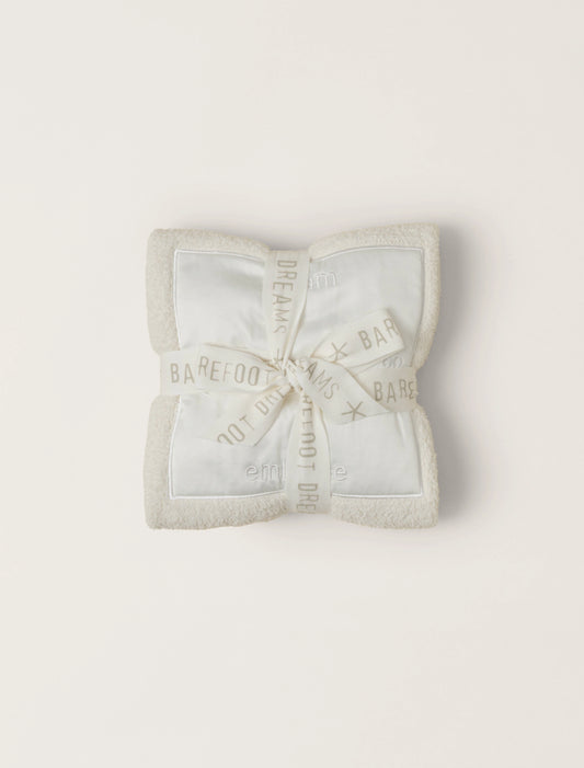 Barefoot Dreams - CozyChic® Satin Trim Receiving Blanket - Cream - Findlay Rowe Designs