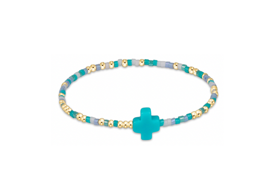 Enewton - Egirl - Hope Unwritten Signature Cross Bracelet - Man I Teal Like a Woman - Findlay Rowe Designs