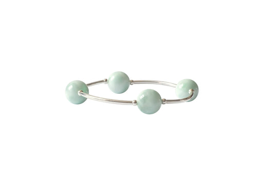 Made as Intended - Bracelet - Sterling Silver & Green Angelite - 12mm - Findlay Rowe Designs