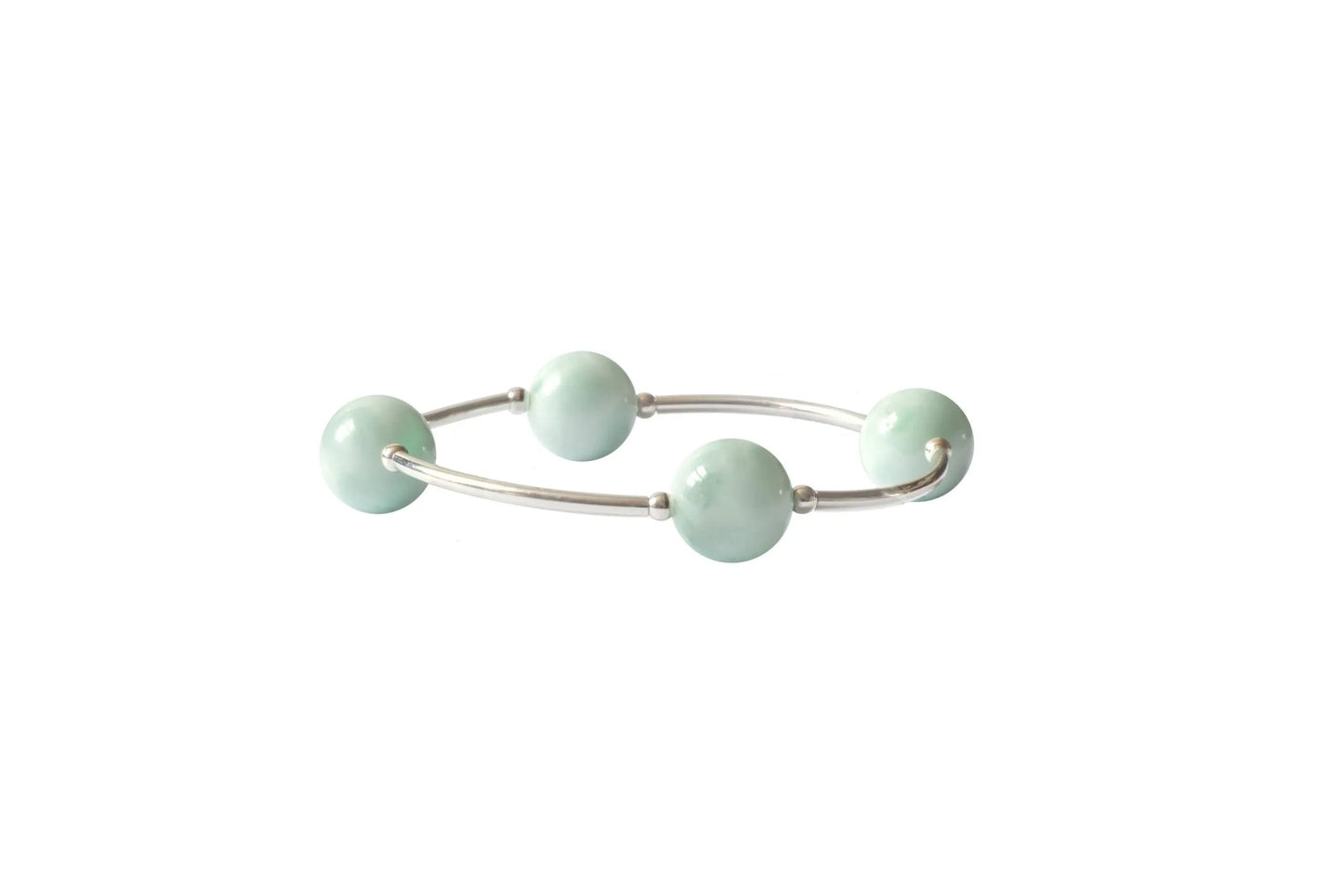 Made as Intended - Bracelet - Sterling Silver & Green Angelite - 12mm - Findlay Rowe Designs