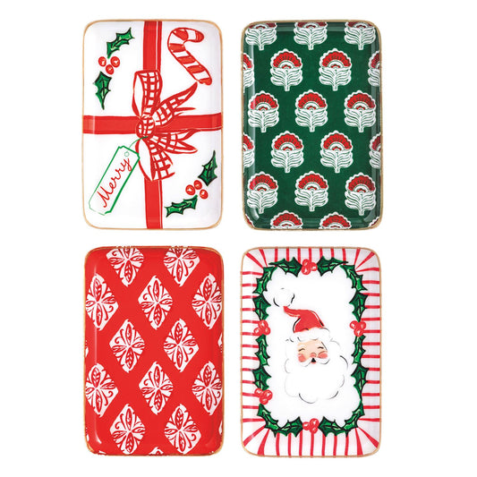 Mudpie - Tidbit Plates - Christmas Metal - Findlay Rowe Designs