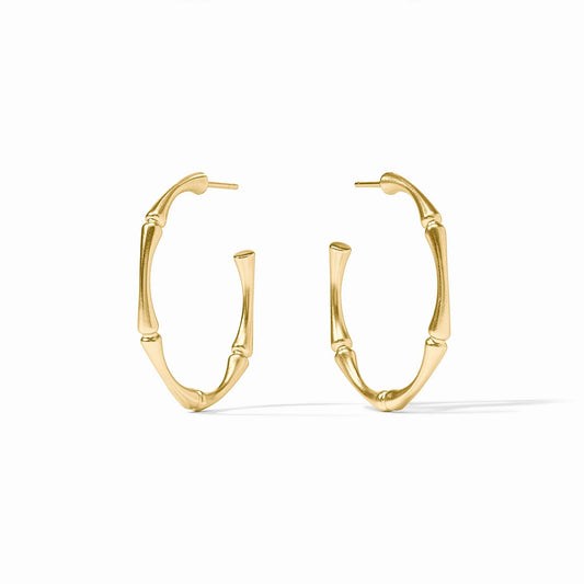 Julie Vos - Earring - Bamboo Hoop - Medium - Findlay Rowe Designs