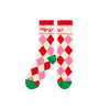 Shiraleah - Socks - "Merry" Argyle - Pink Red Green - Findlay Rowe Designs