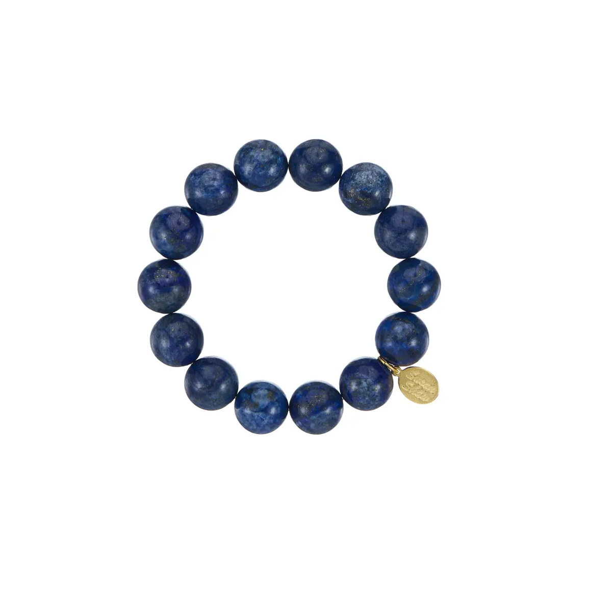 Susan Shaw - Bracelet - Stretch - 14mm Blue Lapis