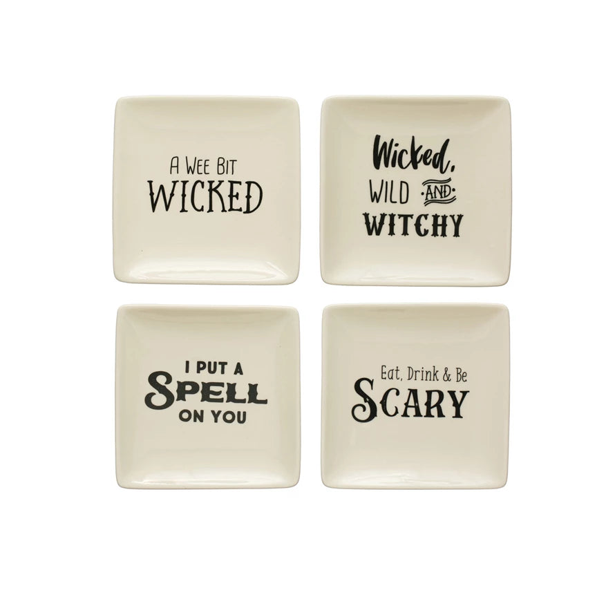 5in  Plate - Spooky Saying - Findlay Rowe Designs