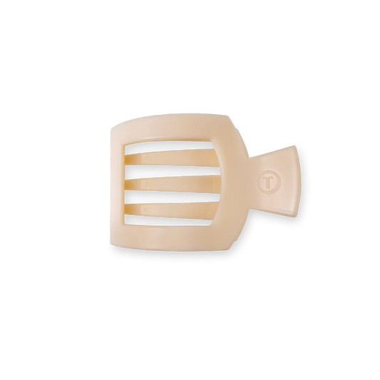 Teleties - Flat Square Clip - Small - Almond Beige - Findlay Rowe Designs