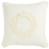 Mud Pie - Christmas Pillow - White Pearl Beaded