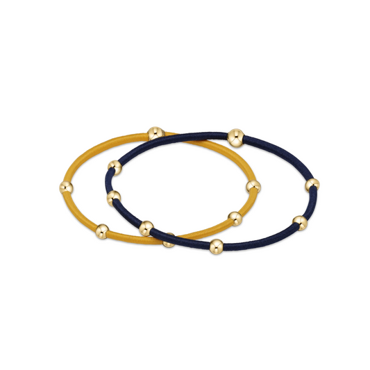 Enewton - "e"ssentials Hair Bracelet - Gameday - Golden Yellow - Navy - Findlay Rowe Designs