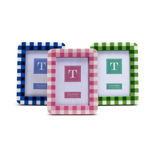 Two's Company- Gingham 5x7 Photo Frame - Findlay Rowe Designs