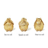 Gold Bird Decor - See Speak Hear No Evil - Findlay Rowe Designs