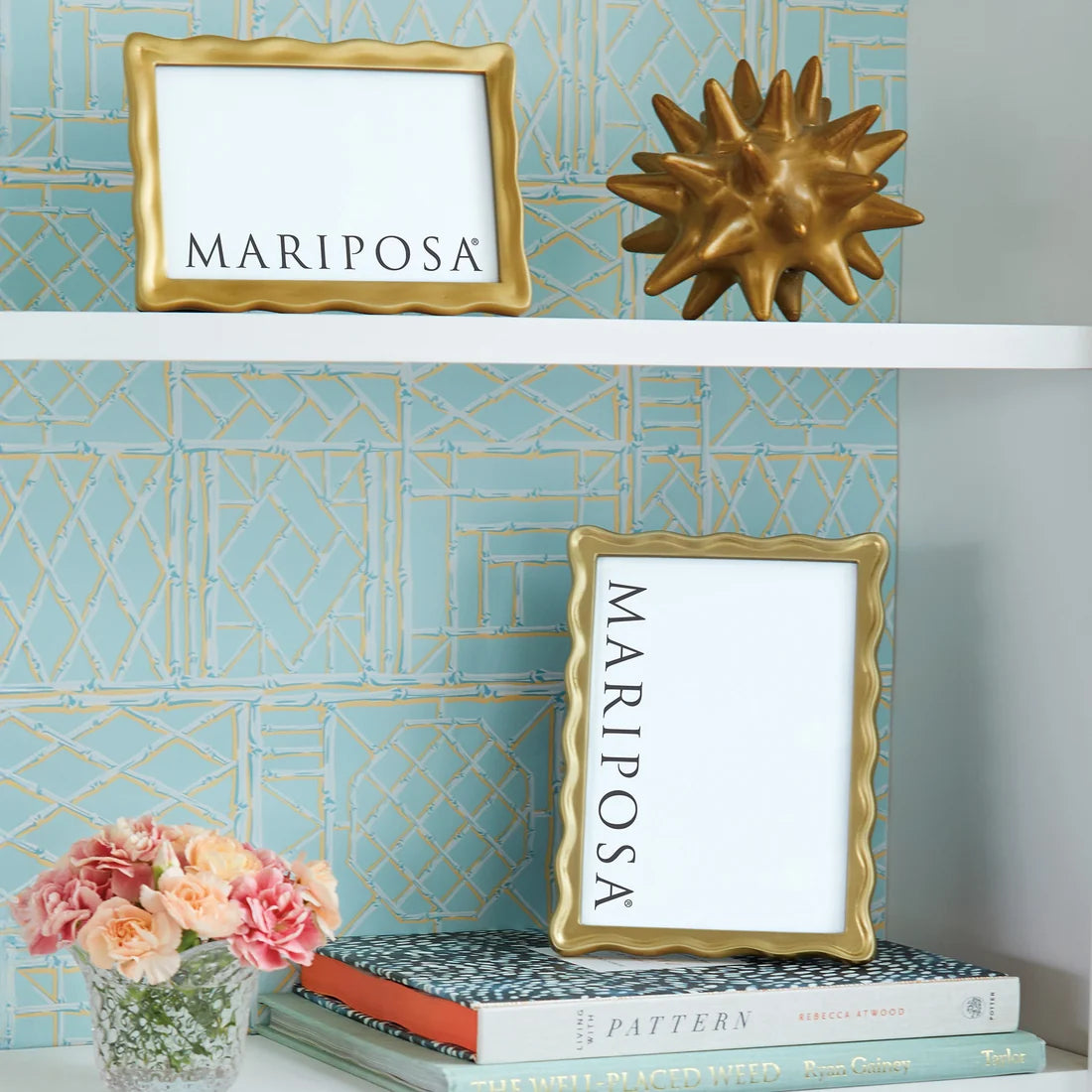 Mariposa - Frame - 4x6 Wavy - Gold Tone