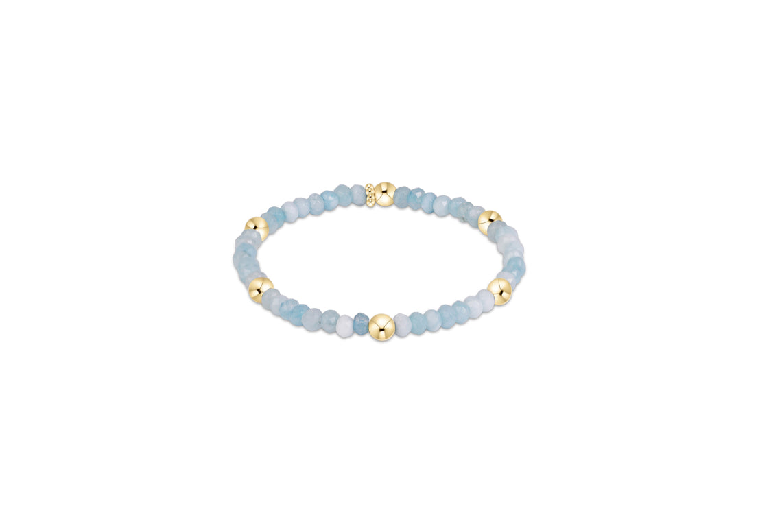 Enewton - Extends Presence Gemstone 4mm Bracelet - Aquamarine