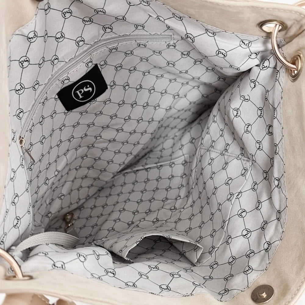 Pretty Simple Bags - Rosalie Rivet Suede Hobo - Camel - Findlay Rowe Designs