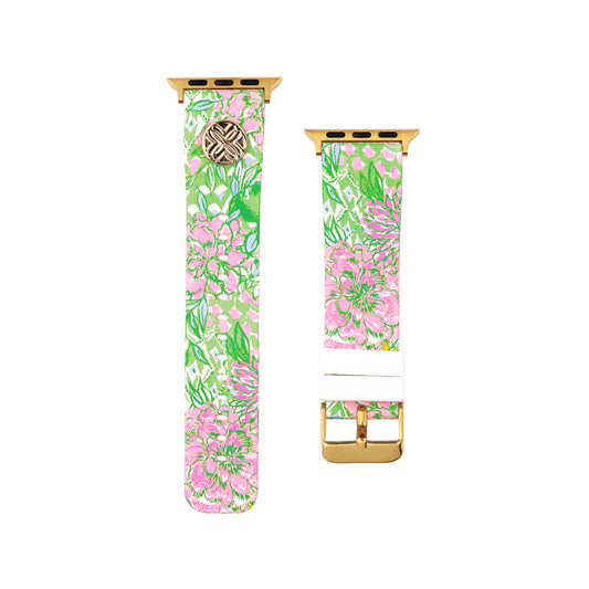Lilly Pulitzer - Silicone Apple Watch Band - Lime Feeling Good
