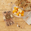 Hors D'Oeuvre Long Picks - Wood and Shell - 40ct - Findlay Rowe Designs