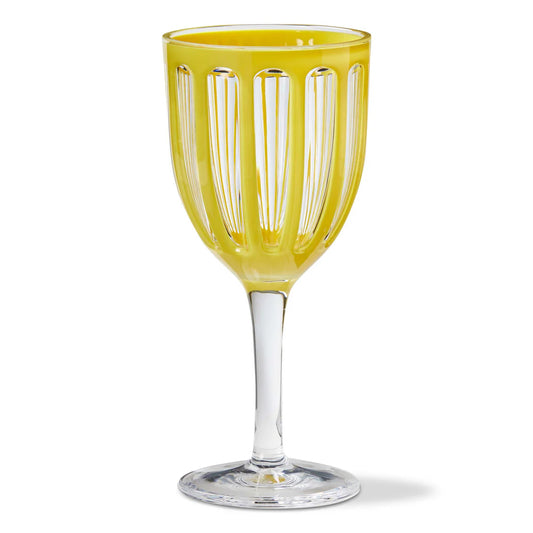 Wine Glass - Acrylic - Yellow - Findlay Rowe Designs