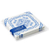 Cocktail Napkins - Blue Tile Block Print - Findlay Rowe Designs
