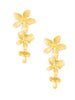 Earring - Drop - Triple Metal Flower - Findlay Rowe Designs