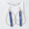 Virtue - Teardrop Hoop with Acrylic Bar - Findlay Rowe Designs