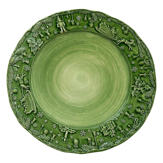 Vietri - Fiabe Di Natale - Green Charger - Findlay Rowe Designs