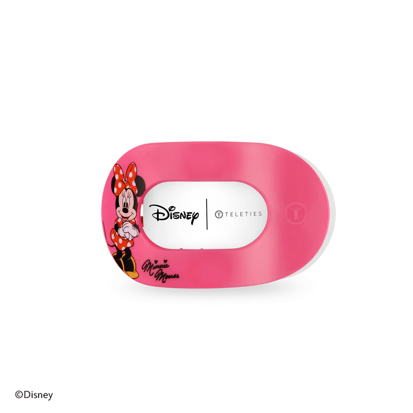 Teleties - Flat Round Hair Clip -Minnie Mouse - Small - Findlay Rowe Designs
