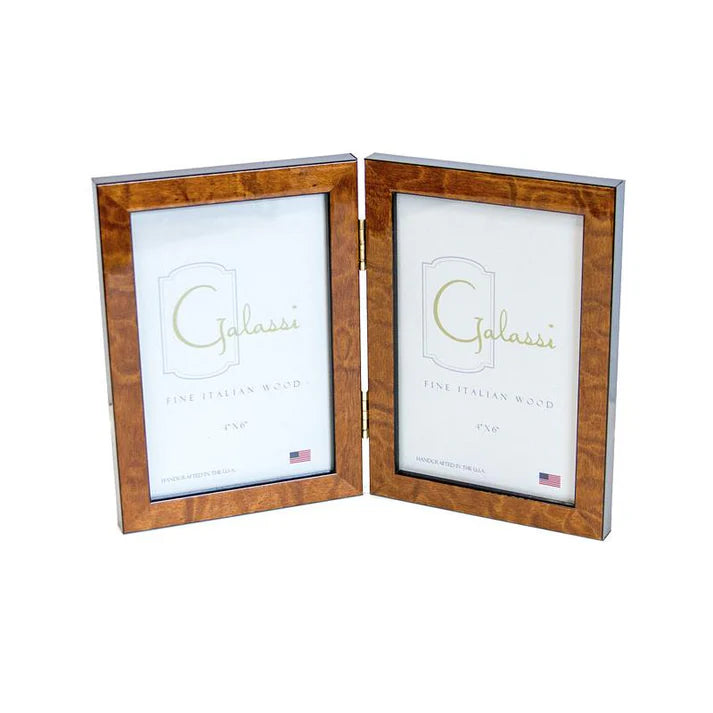 Galassi - Frame - 4x6 Vertical Chestnut Burl - Double Frame - Findlay Rowe Designs