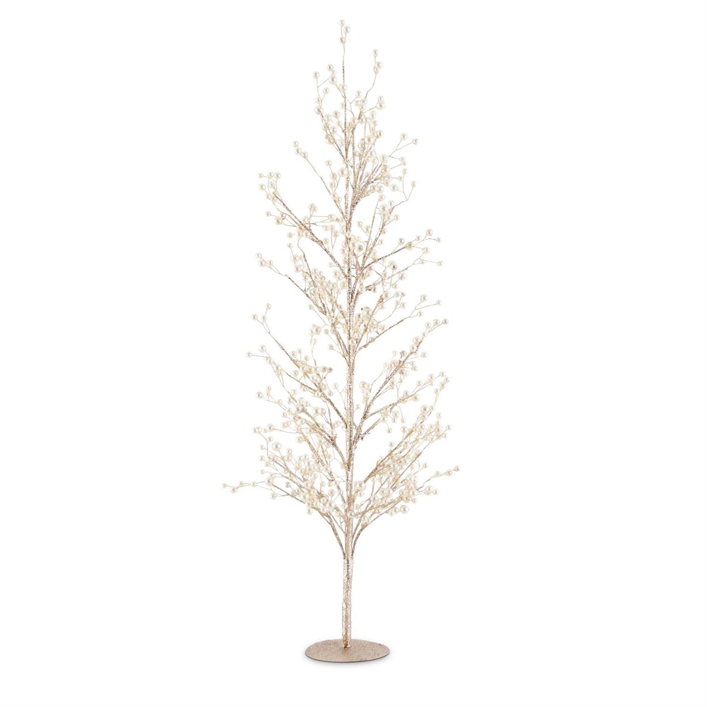 Twig Tree with Pearl - Gold Glitter