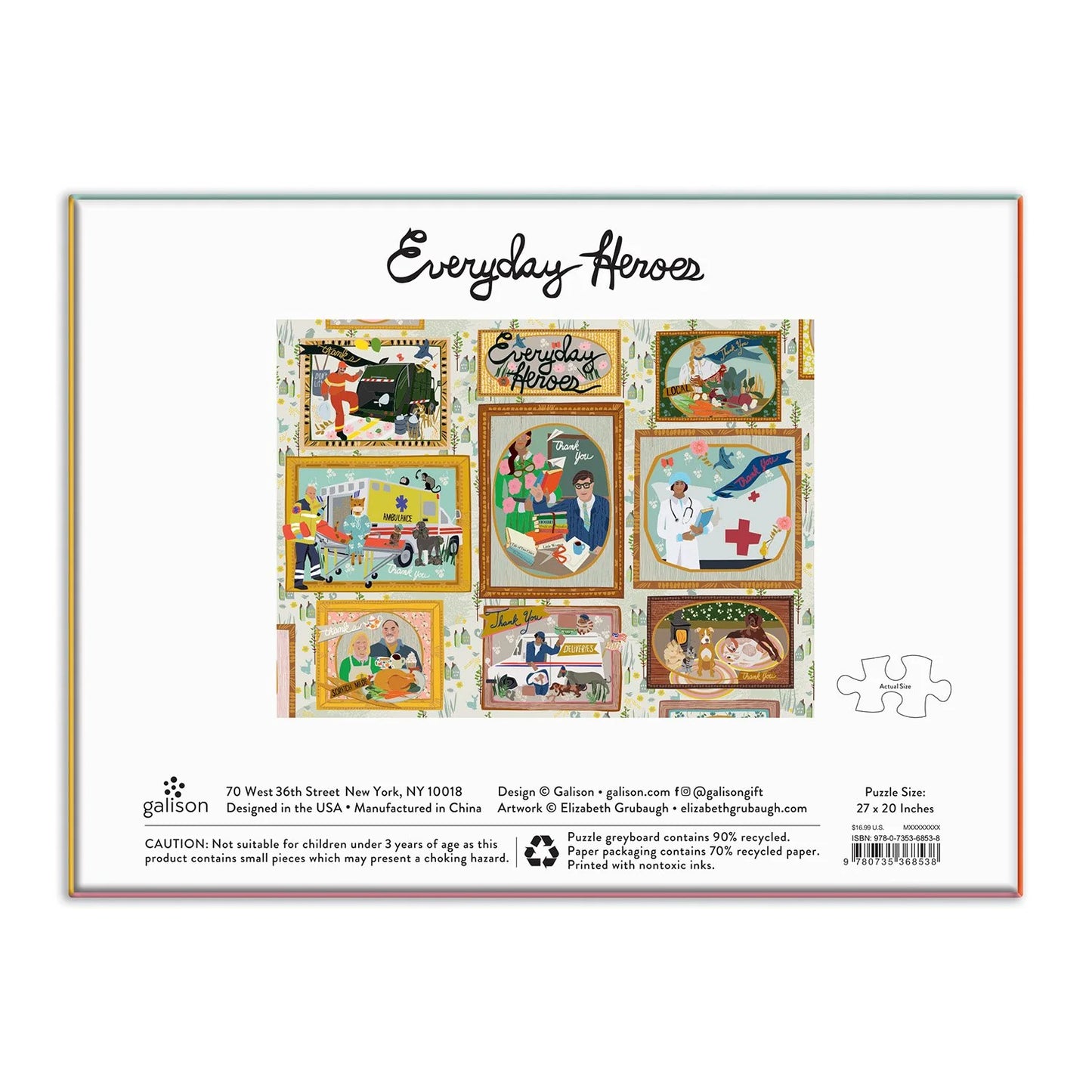 Puzzle - Everyday Heroes - 1000 Piece - Findlay Rowe Designs