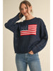 Sweater - Navy Flag - Lightweight - Findlay Rowe Designs