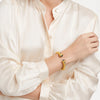 Julie Vos - Cannes Demi Cuff - Iridescent Emerald Green - Findlay Rowe Designs