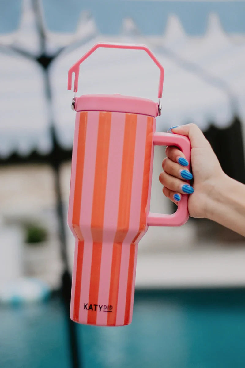 Katydid - Tumbler 40oz - Cabana Stripe - Findlay Rowe Designs