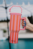 Katydid - Tumbler 40oz - Cabana Stripe - Findlay Rowe Designs