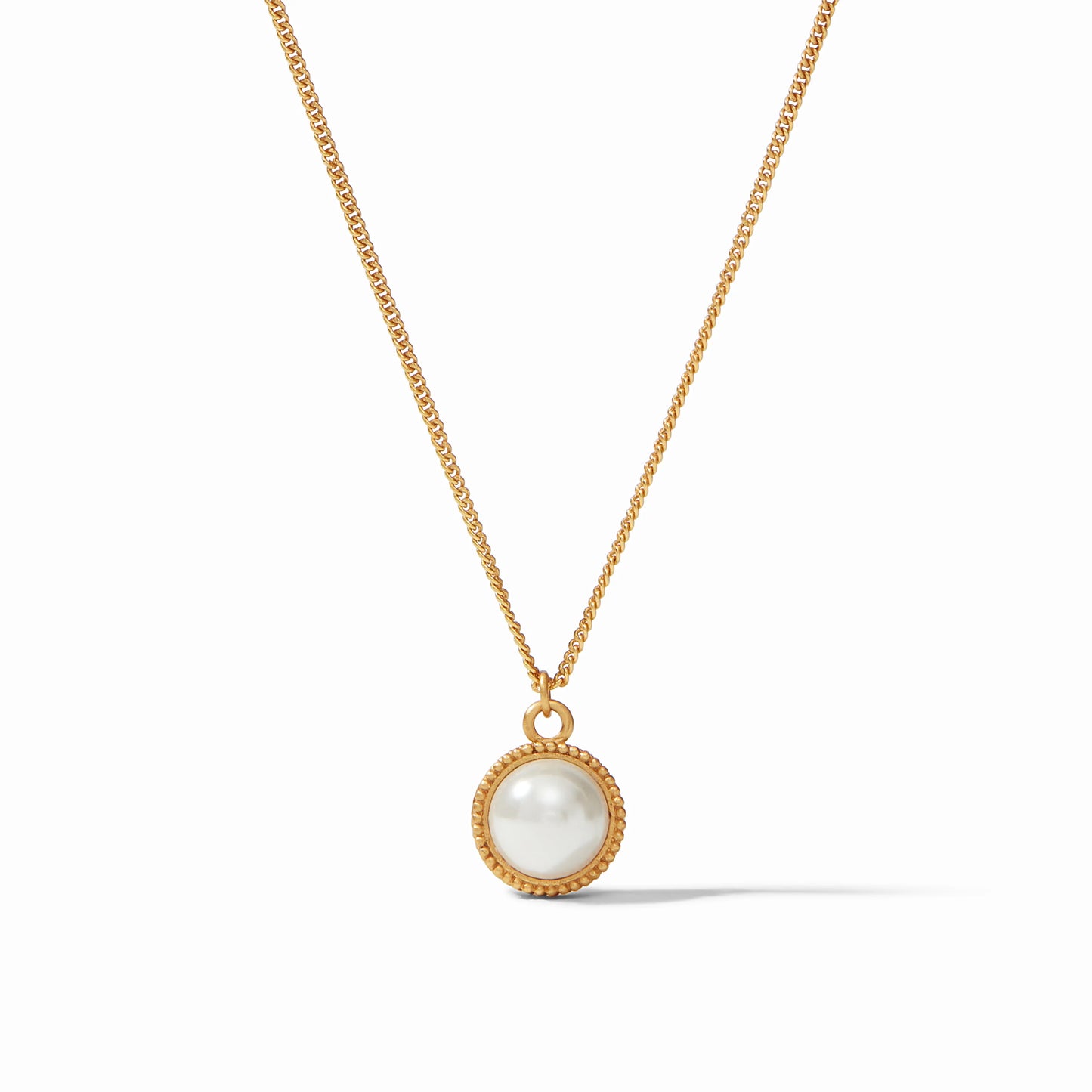 Julie Vos - Necklace - Fleur-de-Lis Solitaire - Pearl - Gold - Findlay Rowe Designs