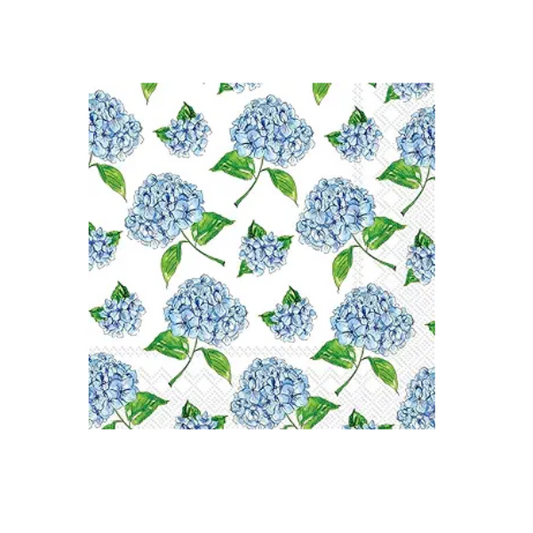 HYDRANGEA SCATTER COCKTAIL Napkins - Findlay Rowe Designs